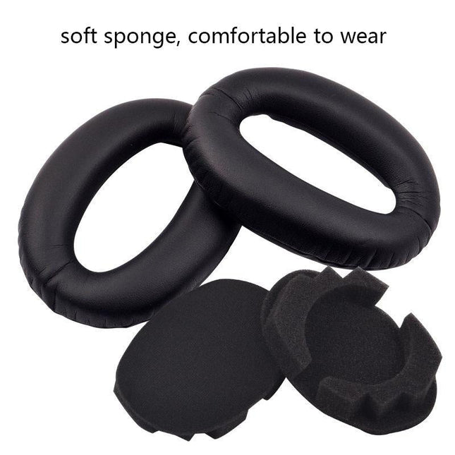 2-Pack Sony Wh-1000Xm2 / Xm3 / Xm4 Headset Covers - Black Lambskin-1915198367282106372