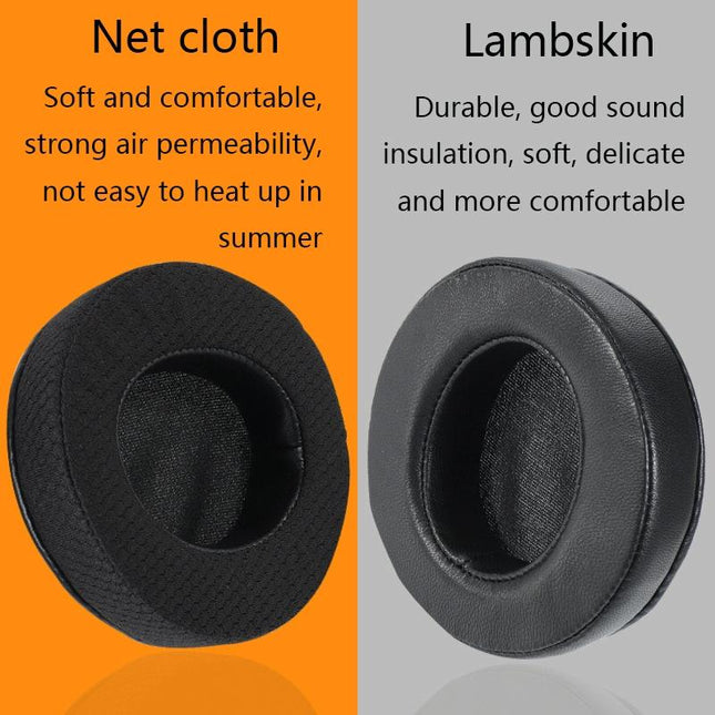 Black Lambskin Headset Covers - 2 Pack For Alienware Aw310H / Aw510H-1915197985940180997