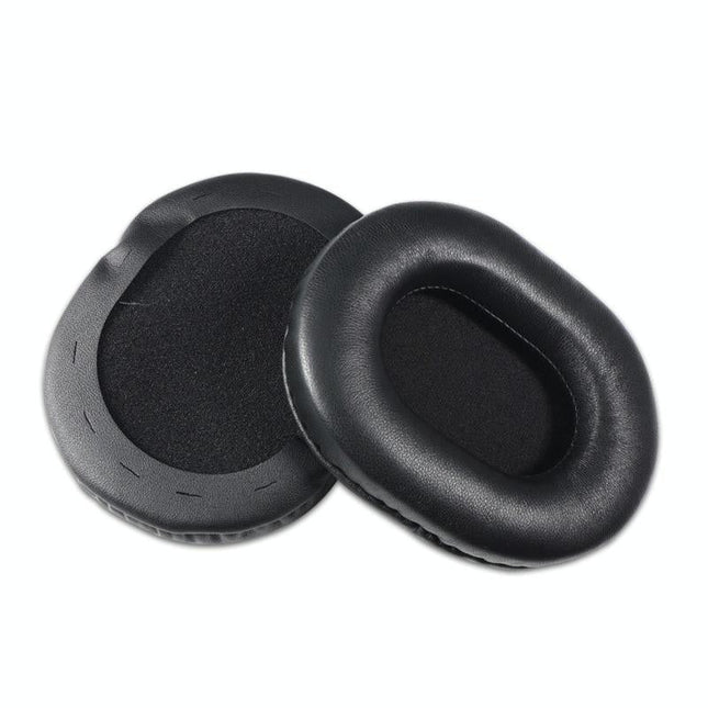 Black Lambskin Headset Sponge Covers - Set Of 2-1915197796101787648