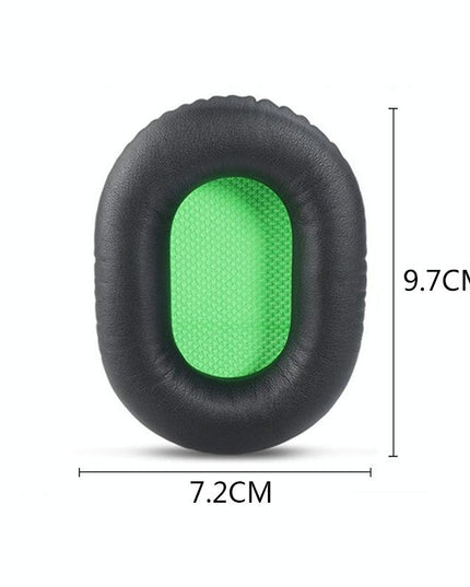 Black Lambskin Headset Sponge Covers - Set Of 2-1915197796101787650