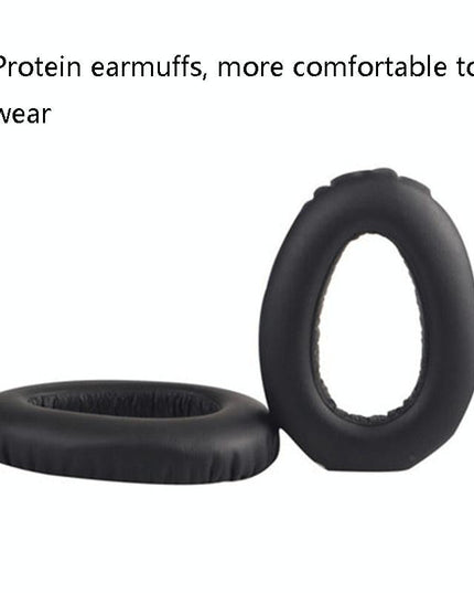 2-Pack Headphone Sponge Covers For Sennheiser Pxc550 / Mb660 - Black-1915196921291608066
