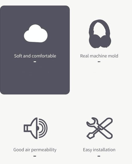 2-Pack Flannel Earmuff Covers For Logitech A40 Gaming Headset-1915197975869657091