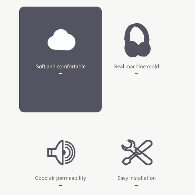 2-Pack Flannel Earmuff Covers For Logitech A50 Gaming Headset-1915197811671044099