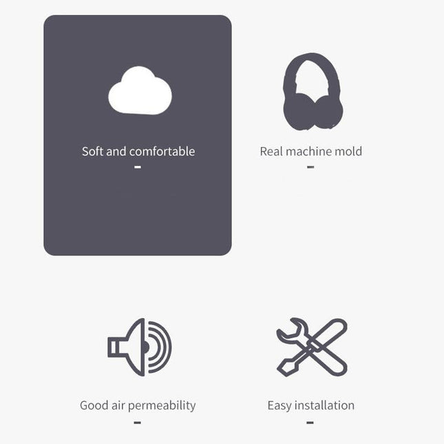 2-Pack Protective Headset Covers For Logitech A50 - Leather Earmuffs-1915197442320633859