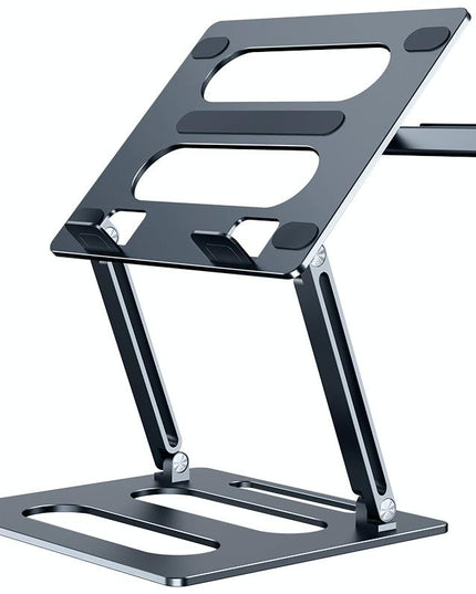 Adjustable Metal Notebook Stand - Gray Desktop Support-1915196691737350151