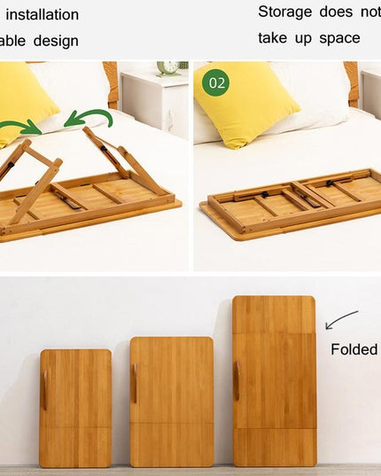 Adjustable Folding Laptop Desk For Dorm Or Study - Compact Design-1915197850803900419