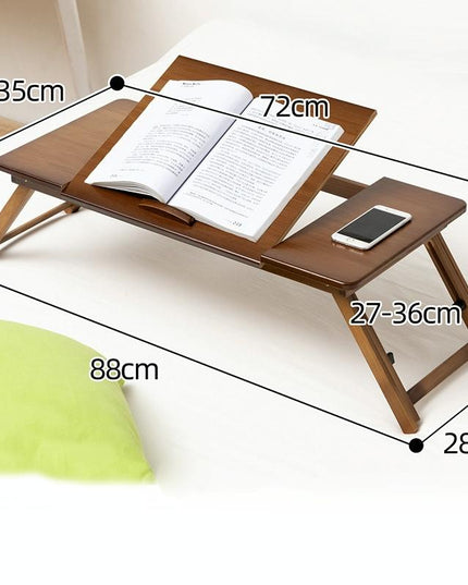 Adjustable Folding Laptop Desk For Dorm Or Study - Height And Space Saver-1915197455960510466