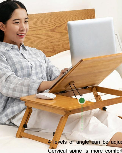 Adjustable Folding Laptop Desk For Dorm Or Study - Height And Space Saver-1915197455960510470