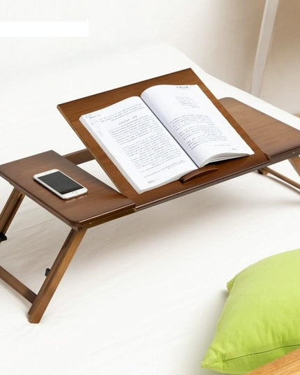 Adjustable Folding Laptop Desk For Dorm Or Study - Height And Space Saver-1915197455960510471