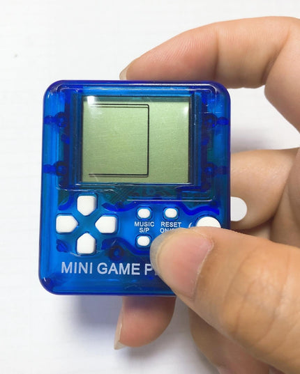 Mini Handheld Brick Game Console - 4 Pcs With Keychain Random Colour-1915196821588807680