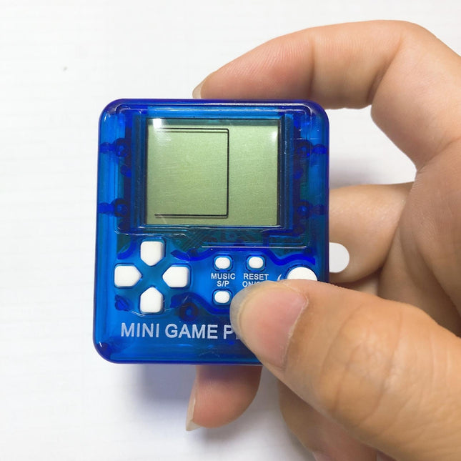 Mini Handheld Brick Game Console - 4 Pcs With Keychain Random Colour-1915196821588807687