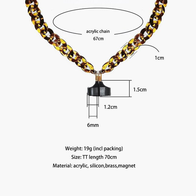 Leopard Wireless Earphones With Strong Magnetic Anti-Lost Chain-1915196931710259202