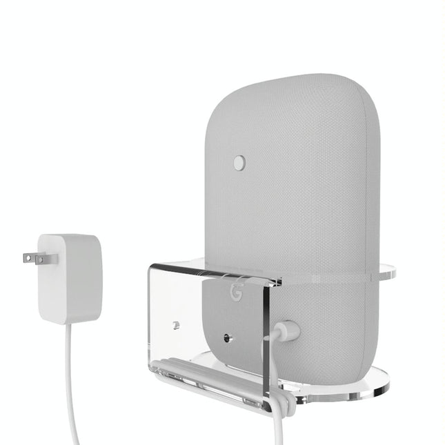 Pair Of Wall Mounts For Google Nest Audio - Clear White-1915196962190266371