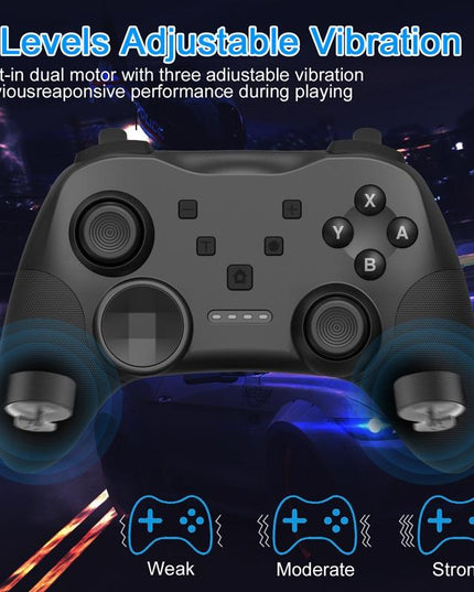 Wireless Bluetooth Game Console Handle For Nintendo Switch With Vibrating Gyroscope - Black-1915196913448259588