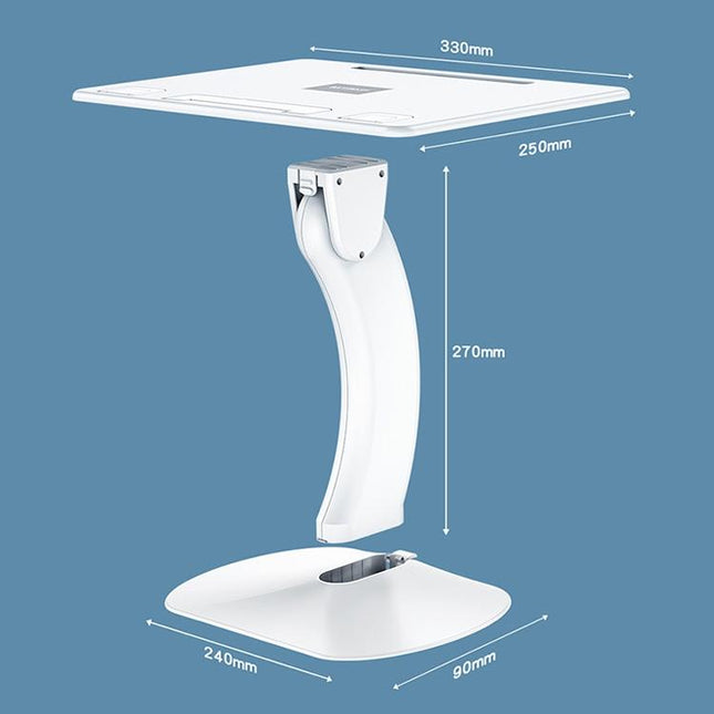 Portable Foldable Laptop Stand - Heightening Bracket Multifunctional White-1915196932192604162