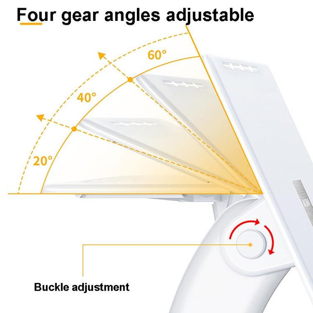 Portable Foldable Laptop Stand - Heightening Bracket Multifunctional White-1915196932192604163