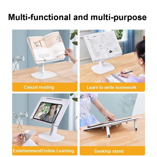 Portable Foldable Laptop Stand - Heightening Bracket Multifunctional White-1915196932192604166