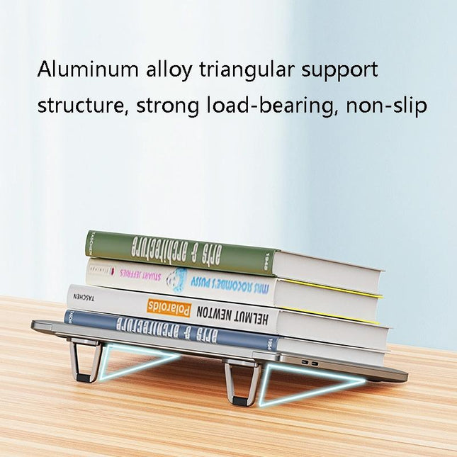 Aluminum Laptop Stand - Heightening Bracket Grey-1915196826735218691