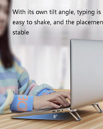 Aluminum Laptop Stand - Heightening Bracket Grey-1915196826735218693