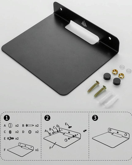 Wall Storage Bracket For Bluetooth Speaker - Universal Size Black-1915196810390016005