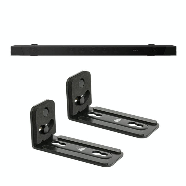 Non-Slip Wall Bracket For Long Strip Speakers - Black-1915196902639538176