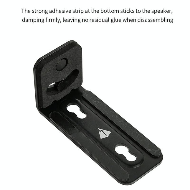 Non-Slip Wall Bracket For Long Strip Speakers - Black-1915196902639538179