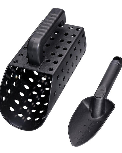 Black Metal Detector Scoop And Shovel Set For Digging-1922443426377371655