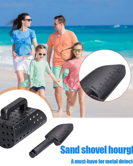 Black Metal Detector Scoop And Shovel Set For Digging-1922443426377371652