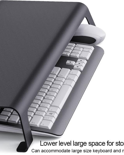 White Monitor Riser Bracket - Space-Saving-1915196687522074628