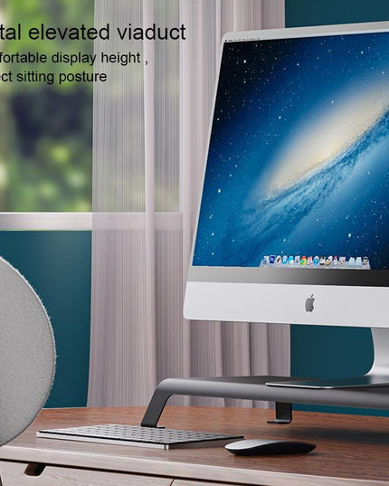 White Monitor Riser Bracket - Space-Saving-1915196687522074630