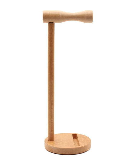 Solid Wood Desktop Headset Display Stand - Elegant Design-1915198101992378368