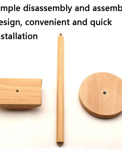 Solid Wood Desktop Headset Display Stand - Elegant Design-1915198101992378373