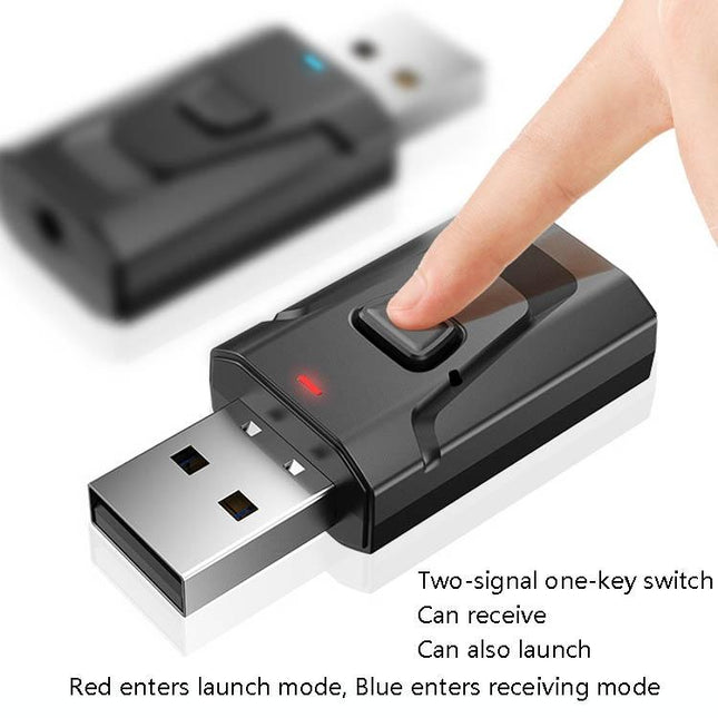 4-In-1 Bluetooth 5.0 Audio Adapter With Usb Transmit / Receive-1915197294102319106