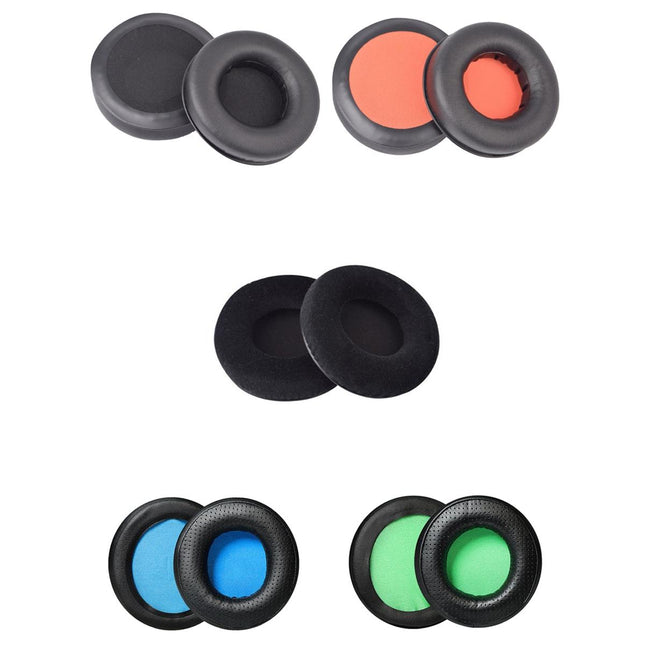 2-Pack Headset Sponge Earmuffs For Razer Kraken 7.1 V1 Pro - Black / Orange-1915198129683173377