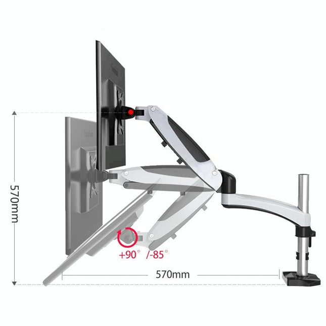 Adjustable Desktop Monitor Stand - Rotating-1915198306934460419