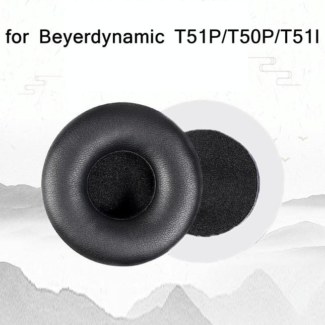2-Pack Earphone Covers For Beyerdynamic T51 Series - Black-1915196963637301249