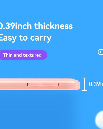 Ultra-Thin Handheld Game Console With 666 Built-In Games - Double Blue 3.5 Inch-1915197952100536323