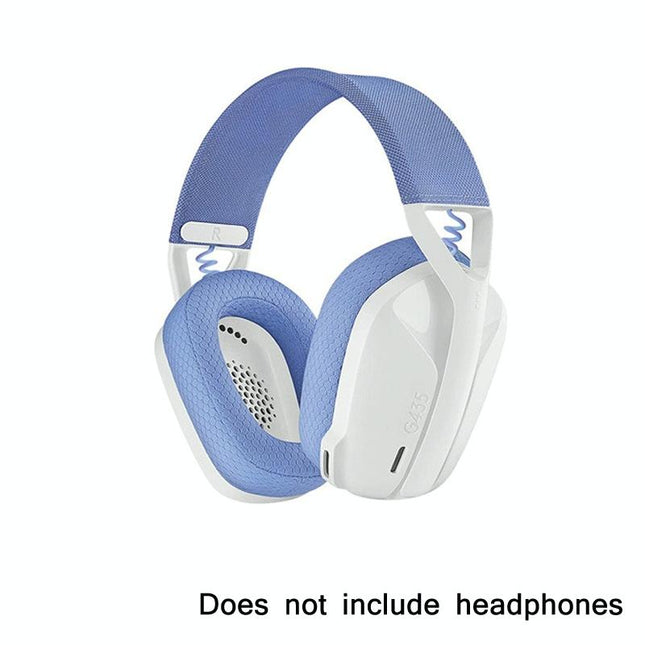 Blue Sponge Headrest Pads For Logitech G435 - Set Of 2-1915197608146636804