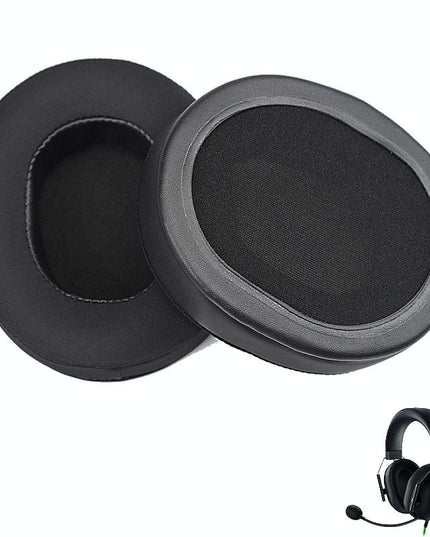 Black Gel Earpads For Razer Blackshark V2 X / Usb Headset - 1 Pair-1915198084971892740