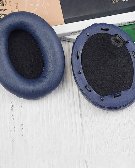 Blue Leather Earpads For Sony Wh-1000Xm4 - Set Of 2-1915197632448434176