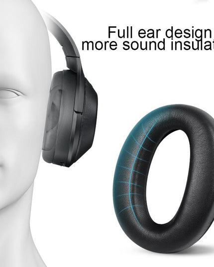 Blue Leather Earpads For Sony Wh-1000Xm4 - Set Of 2-1915197632448434178