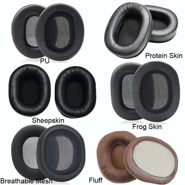 Thick Sheepskin Headset Earmuffs For Audio-Technica Ath-M50X / M30X / M40X / M20X - Black-1915198388069076993