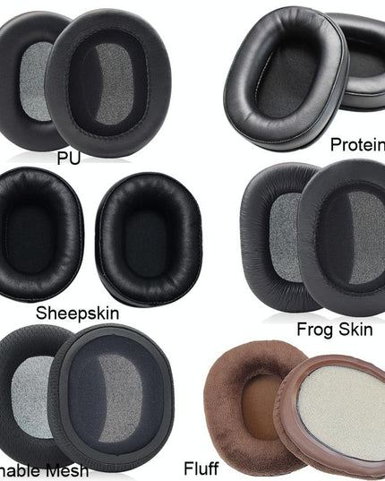 Thick Sheepskin Headset Earmuffs For Audio-Technica Ath-M50X / M30X / M40X / M20X - Brown-1915198367433101313