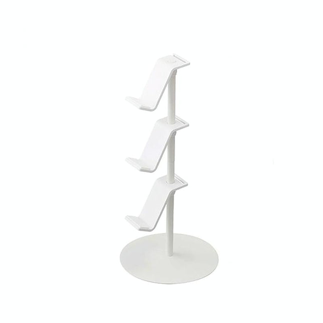 3-Tier Desktop Gamepad And Headphone Storage Rack - White-1915198262067990528