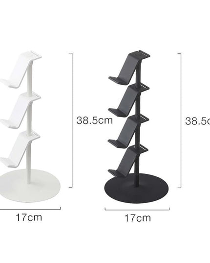 3-Tier Desktop Gamepad And Headphone Storage Rack - Black-1915198091028467713