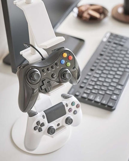 3-Tier Desktop Gamepad And Headphone Storage Rack - Black-1915198091028467716