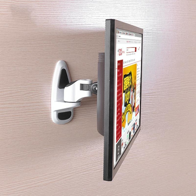 Universal Swivel Wall Mount For Computer Monitors - White-1915196881017901062