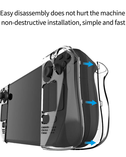 Crystal Hard Shell Case For Game Console - Split Design-1915197282245021698