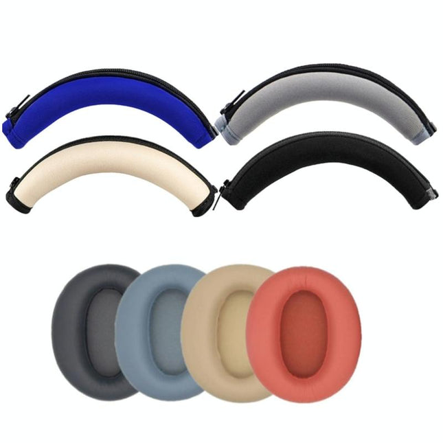 2-Pack Headset Earmuff Covers For Edifier W820Nb - Blue Headband-1915197177307729921