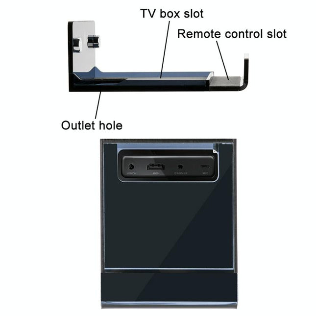 Wall Mount For Amazon Fire Tv - Half-Transparent Tea Black-1915196839871778818